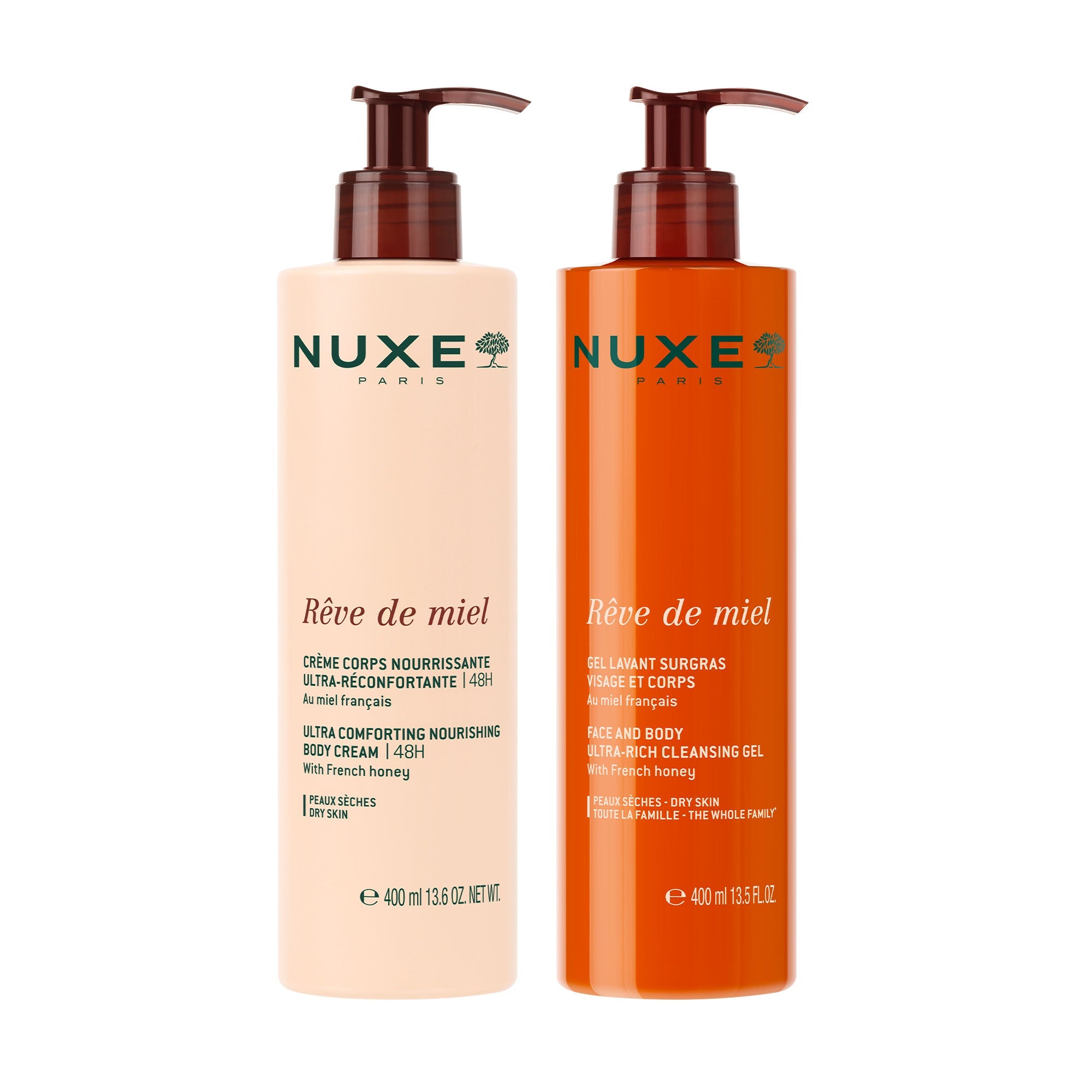 Duo Gel Lavant et Crème Corps, Rêve de Miel® - NUXE