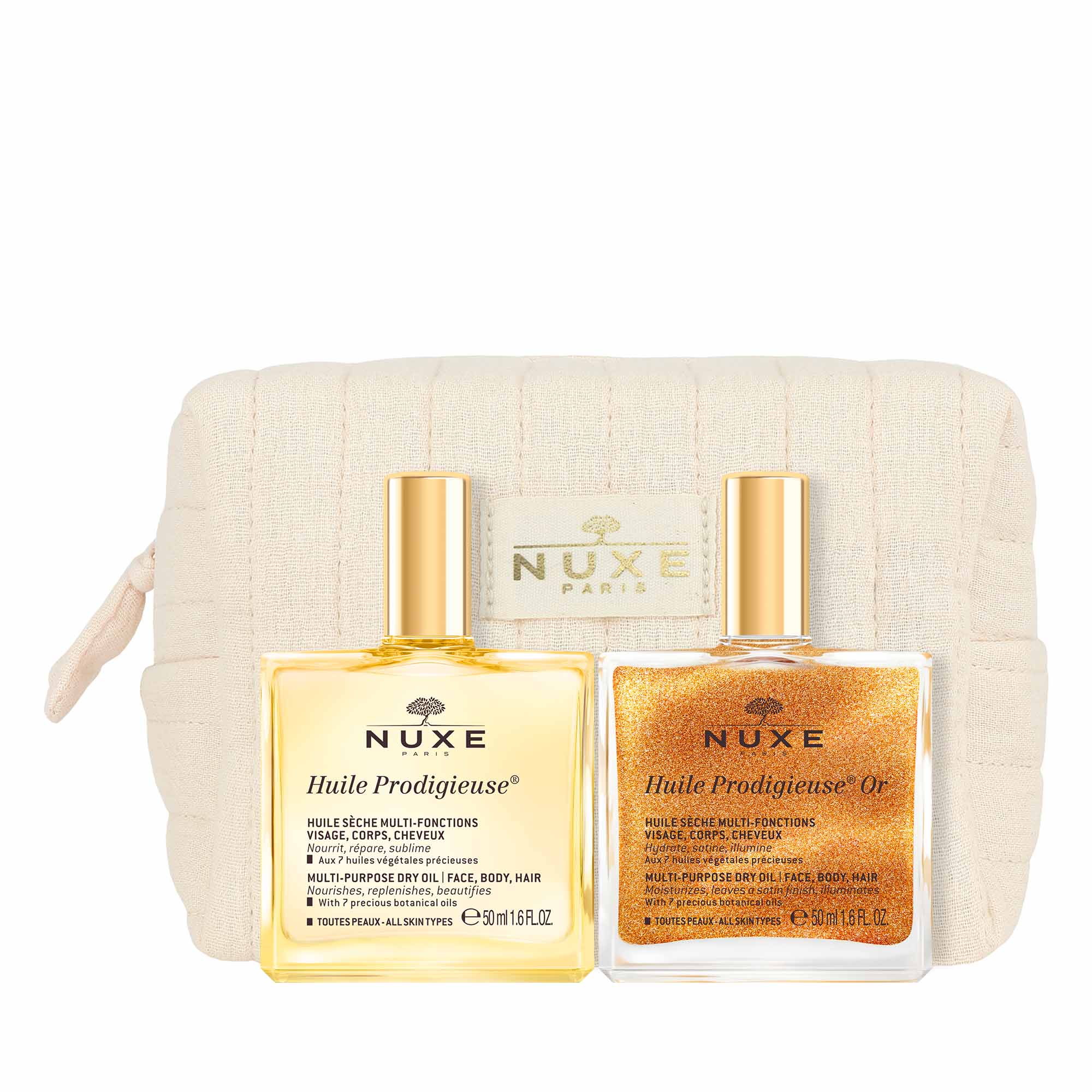 Neceser Duo Aceite seco Huile Prodigieuse® Classique & Or