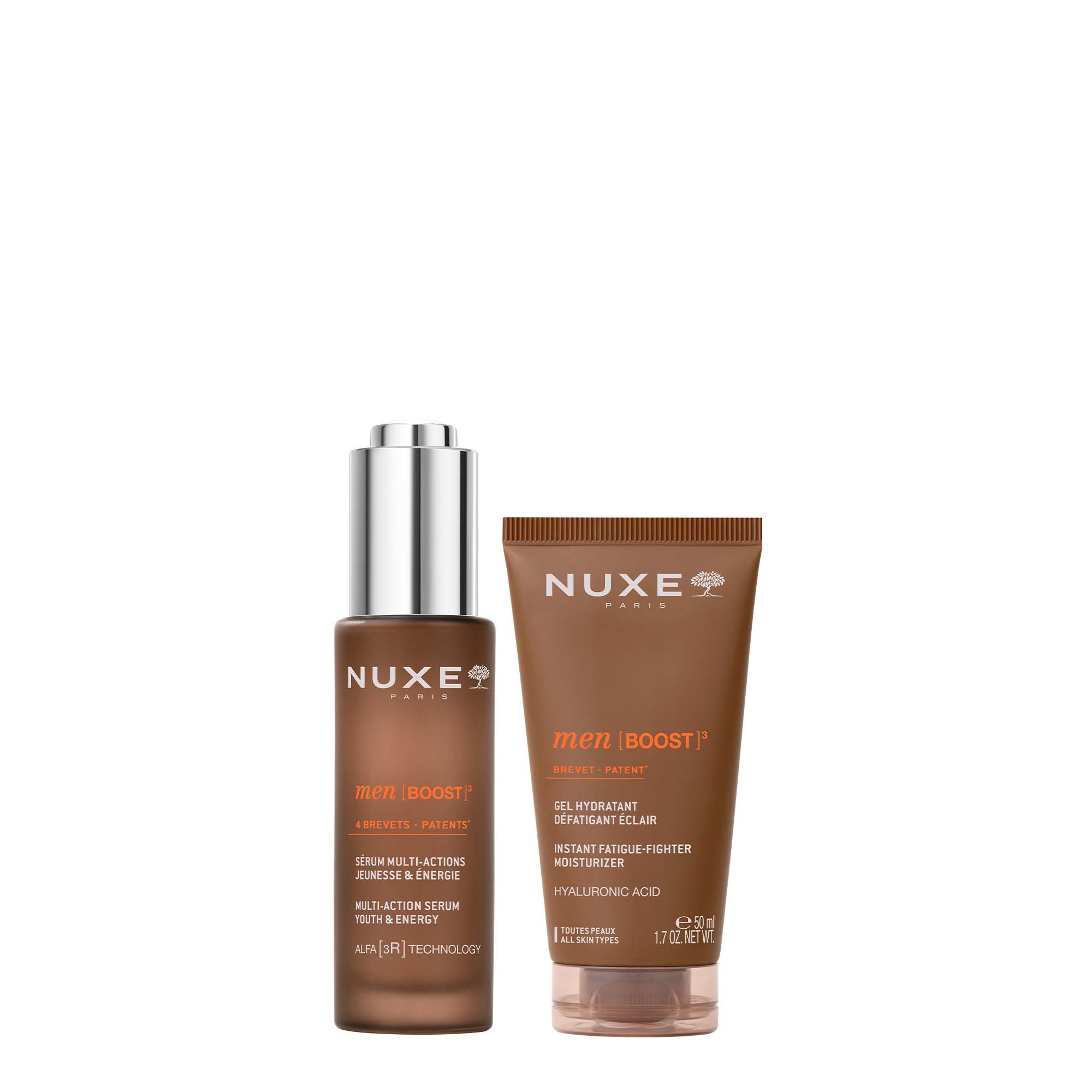 Rutina Facial Hidratación, Juventud y Energía - NUXE Men [BOOST]³