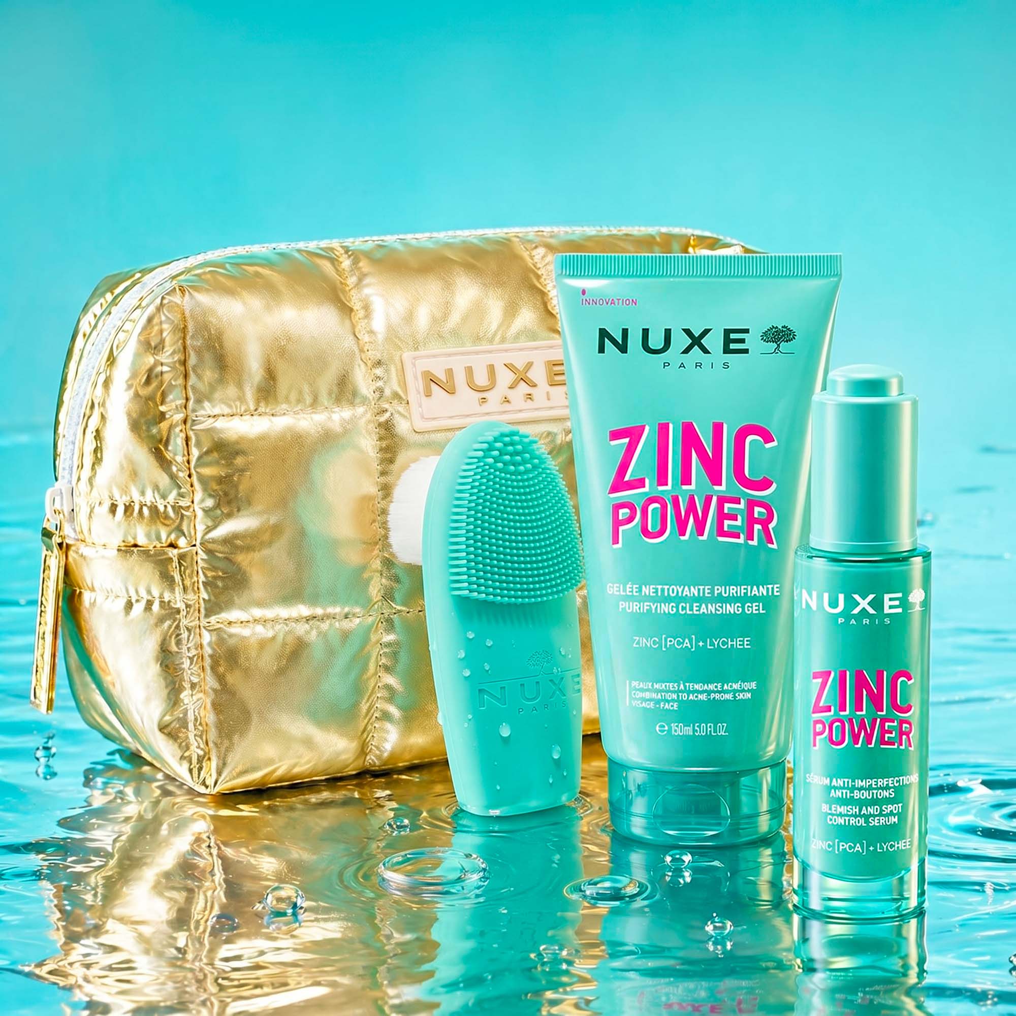 ACCINE BOOSTER GEL MODELING MASK 11枚セット Zinc Power - Gel Limpiador Purificante 150 ml | NUXE