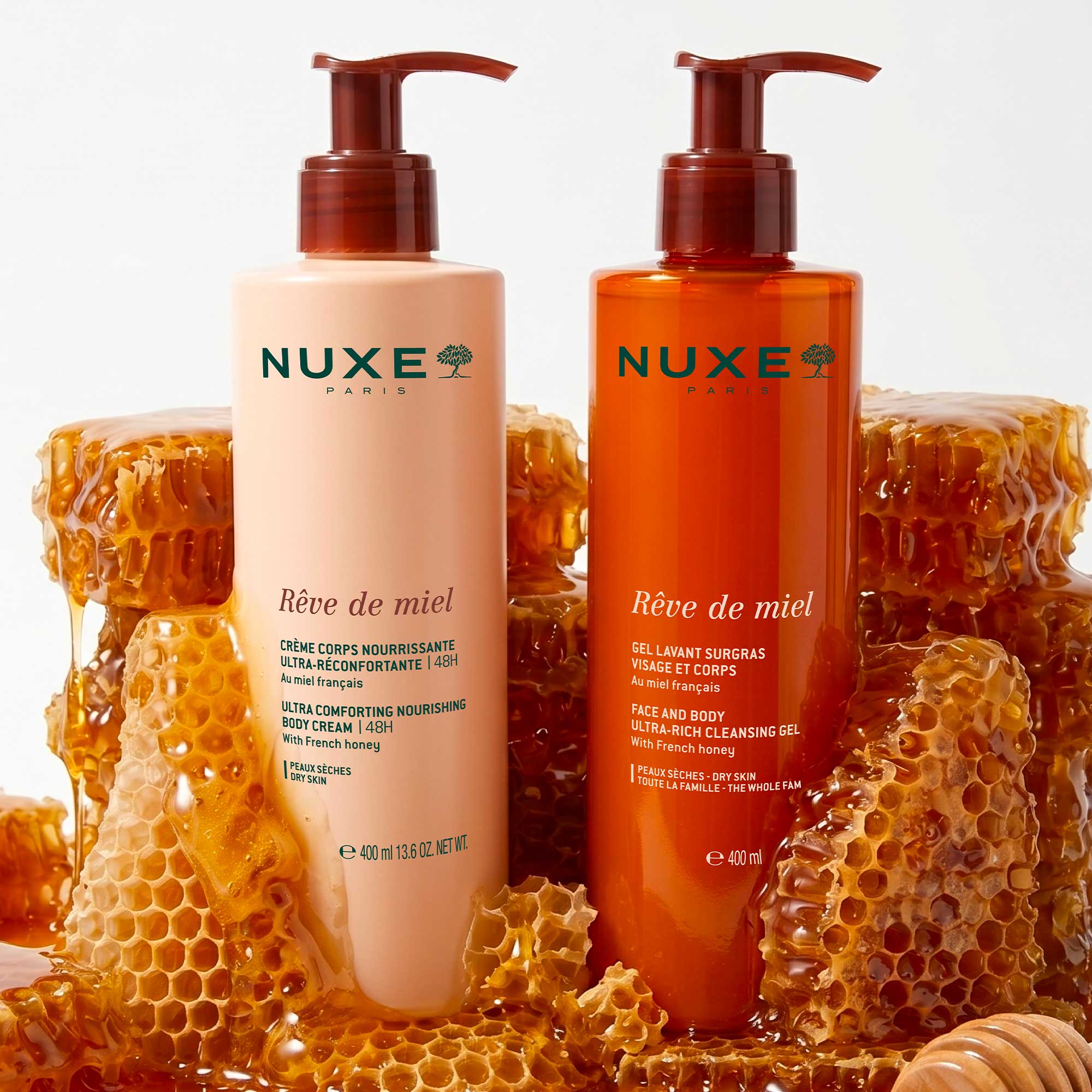 Duo Gel Lavant et Crème Corps, Rêve de Miel® - NUXE