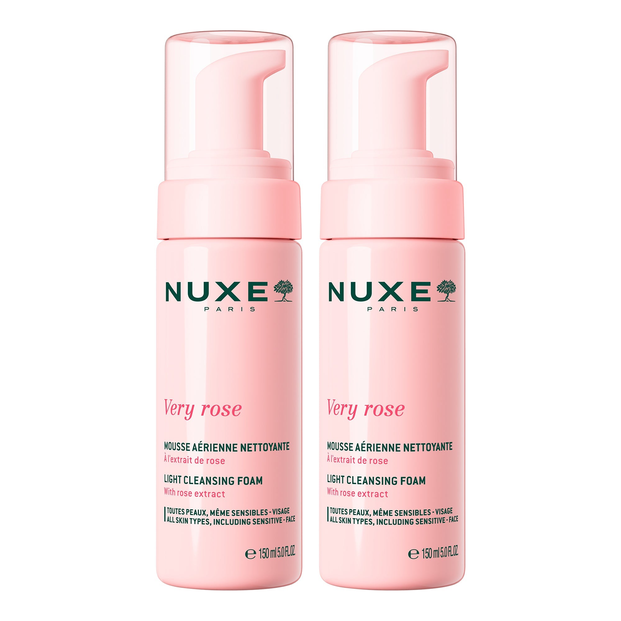 Duo Mousses Aériennes Nettoyantes Very Rose EN - NUXE