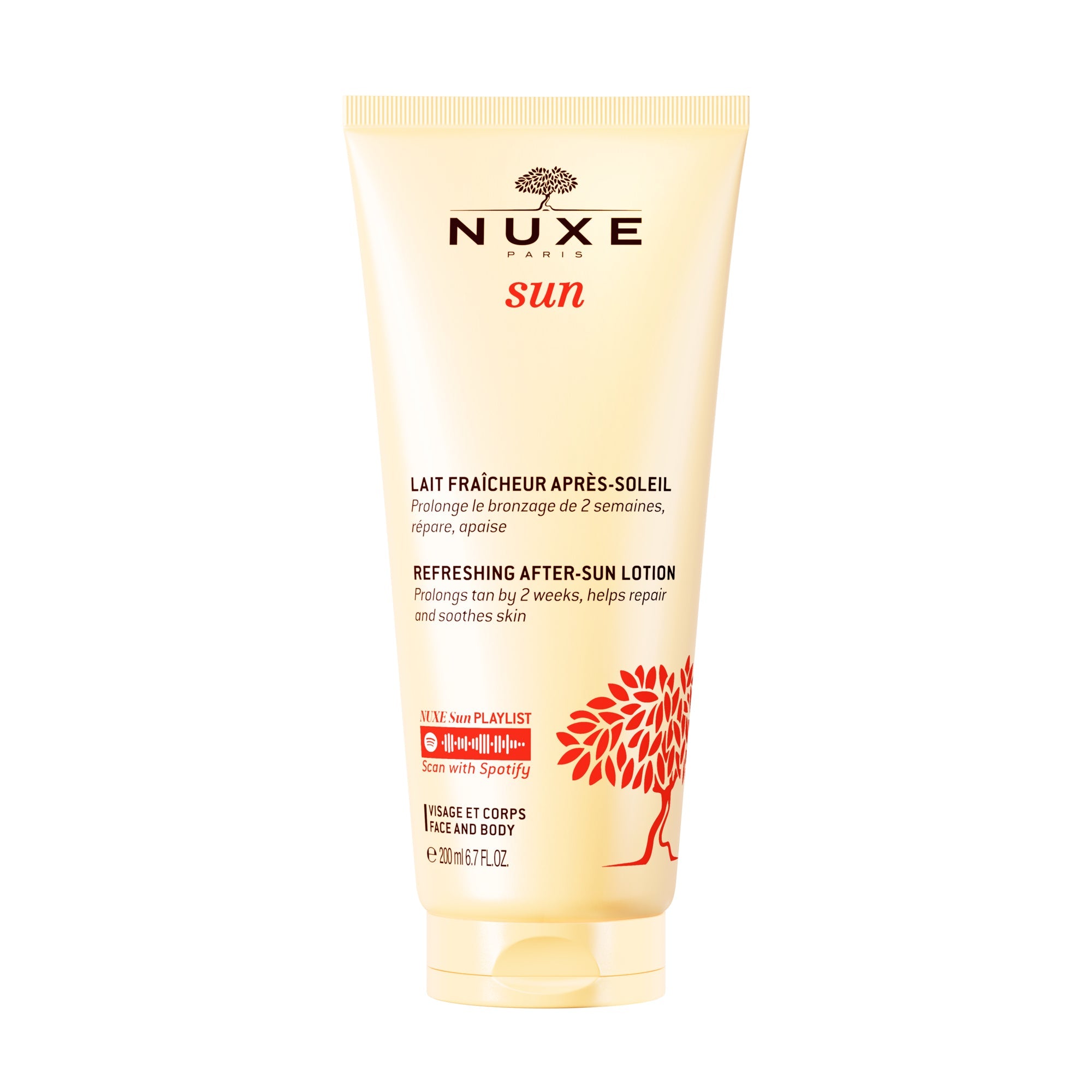 Lait Fraicheur Après - Soleil visage et corps 200 ml - Formule Originale - NUXE
