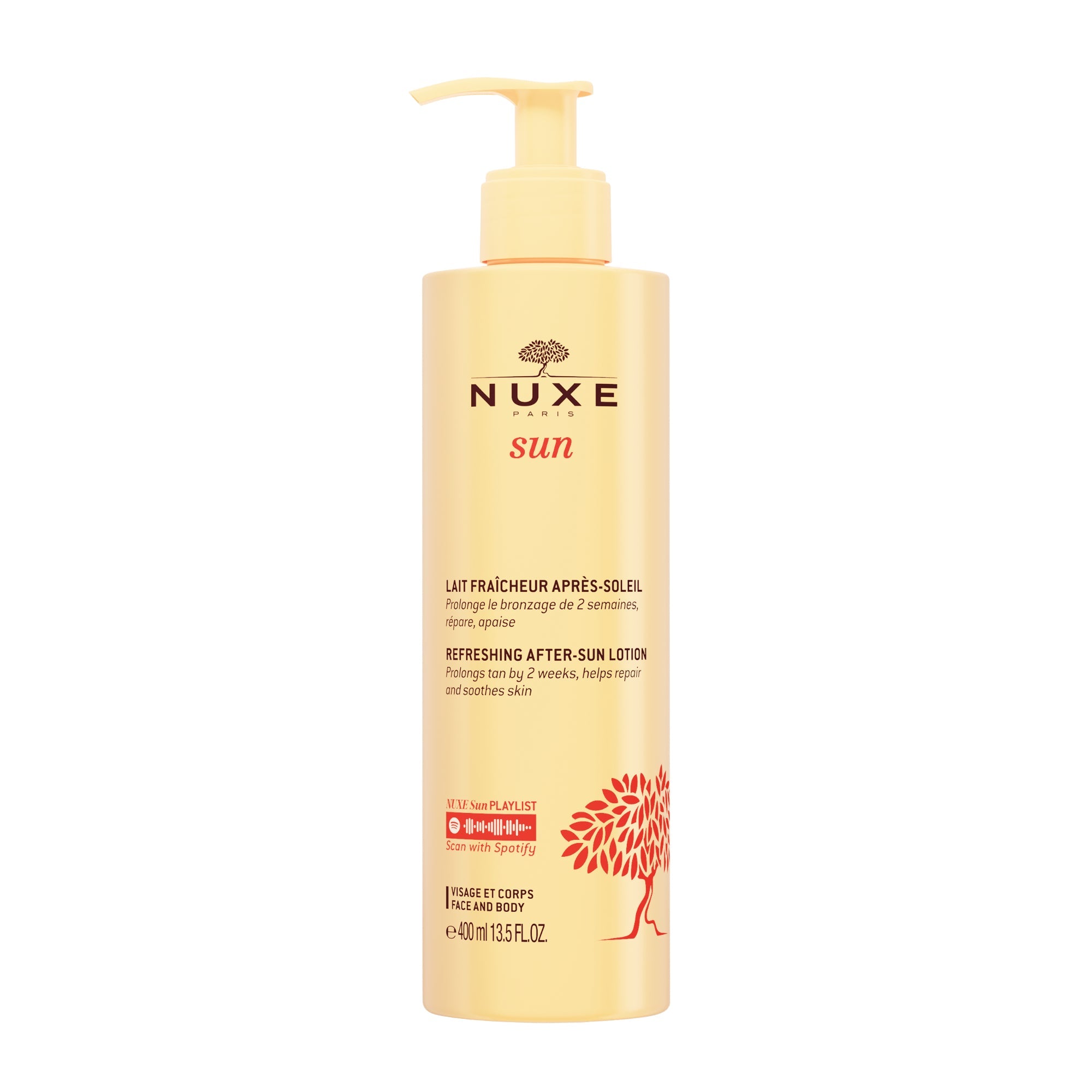 Lait Fraicheur Après - Soleil visage et corps 400 ml - Formule originale - NUXE